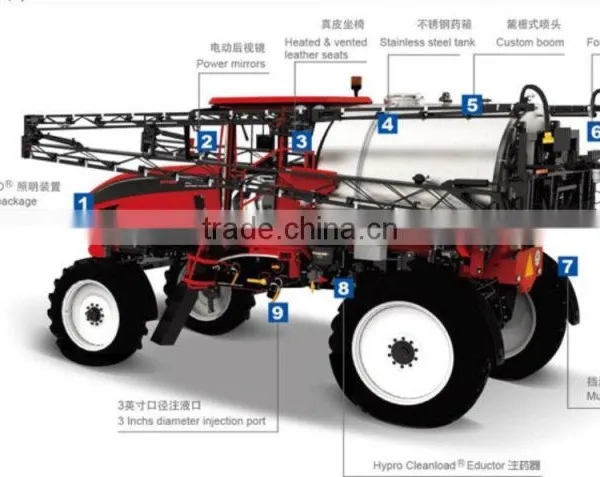 Top Quality High Clearance GPS Auto Driving Self Propelled Boom Sprayer With Tank Capacity 3000L 3500L 4500L photo-2