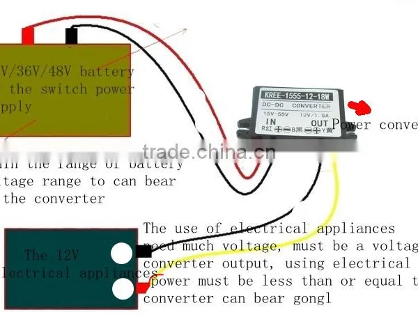 12V24V Turn 24V1A DC-DC Power Supply Module 10-40V Turn 24V1A24W Automatic Power-down photo-2