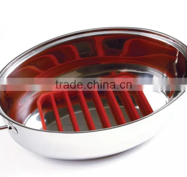 2016 Hot Selling 100% FDA Eco-friendly Silicone Bbq Roasting Rack photo-5