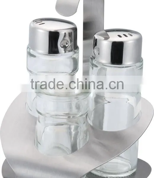 Kitchenware Glass Stainless Steel Cruet Oil Vinegar Bottle Sauce Caster Oil and Vinegar photo-4