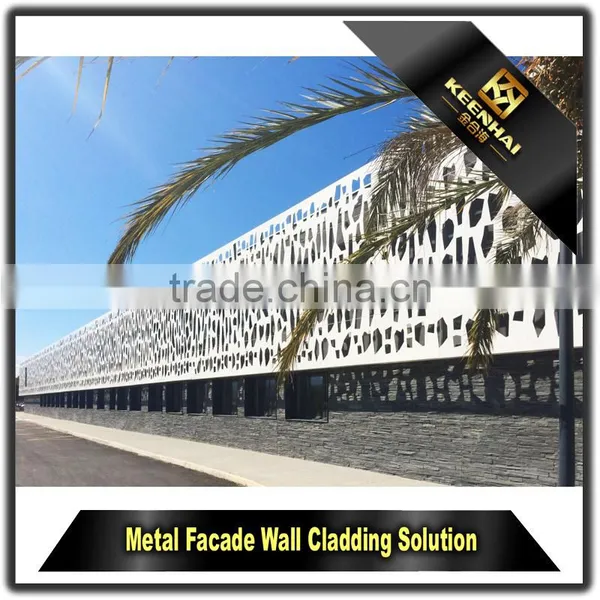 Decorative Curtain Wall Aluminum Perforated Metal Sheet Fence for Building photo-5
