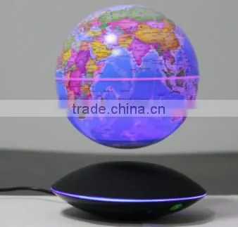 Cool Invention! Maglev Floating Global With Light Up Glow Stick photo-5