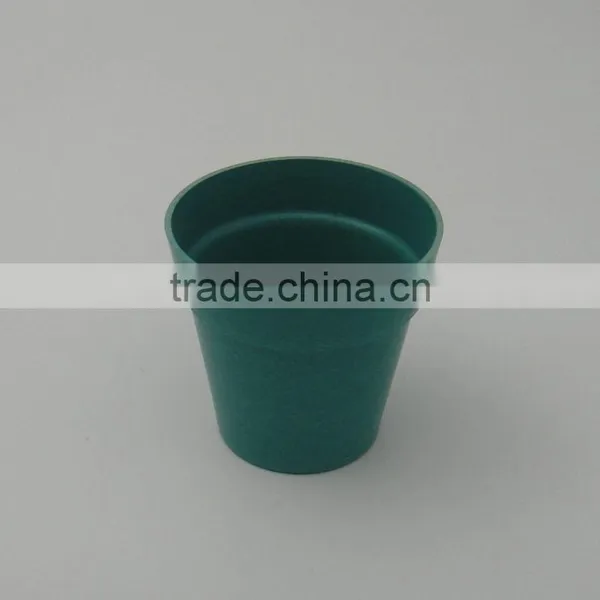 Anhui Green Wholesale Popular Square Bamboo Fibre Mini Plant Pot, Flower Pot photo-2