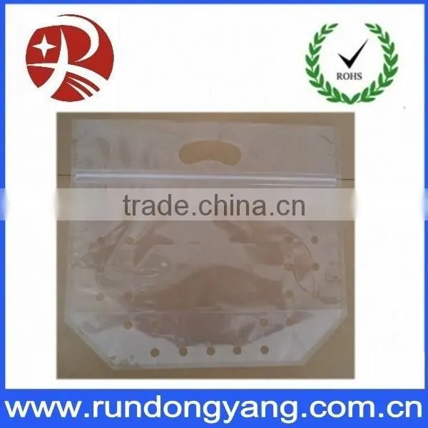 Transparent CPP Slider Zip Lock Fruit Bag With Handle and Air Holes photo-6