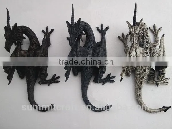 3d Wall Decor Artificial Resin Wall Hanging Dragon Figurine photo-2