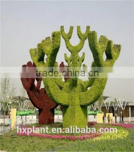 Aritificial Green Sculpture Plastic Plant Statue Artificial Sculpture photo-6