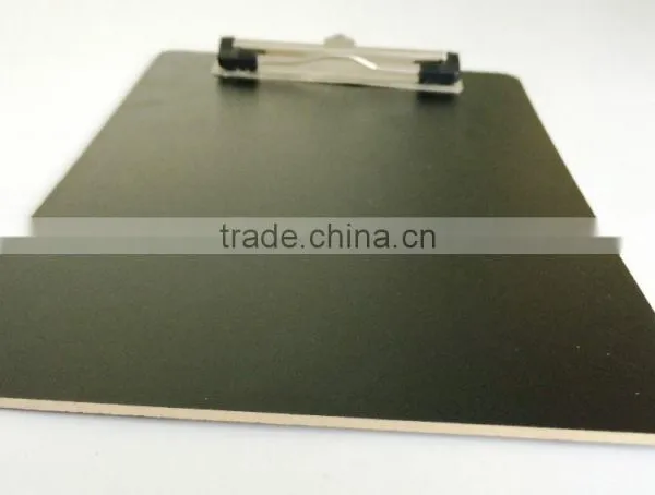Melamine Double-sided Black Clipboard for School and Office Use
