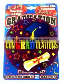 Custom Attractive Graduation Dfesign Led Flashing Big Pin photo-3