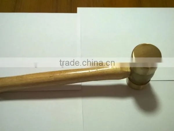 Wooden Handle TPR Handle Brass Hammer With Competitive Price photo-3