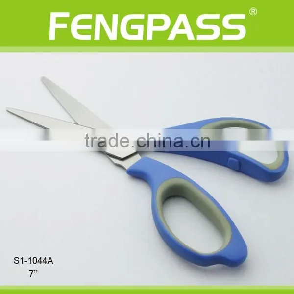 S1-1044A 7" 2Cr13 Stainless Steel Blade With PP+TPR Plastic Handle Plastic Scissor photo-2
