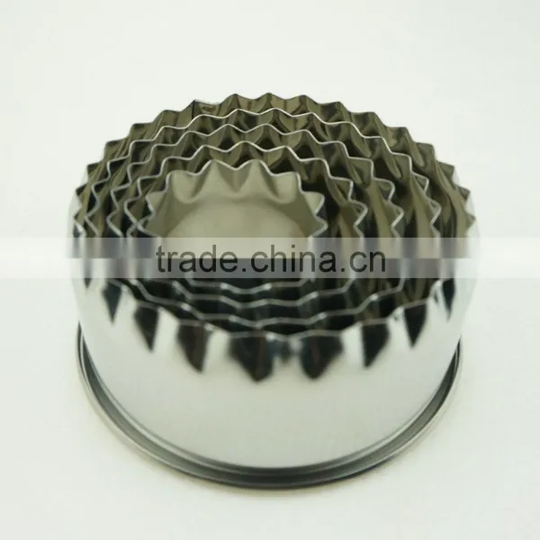 47099 5 Pcs Round Shape Stainless Steel Cookie Cutter Set photo-6