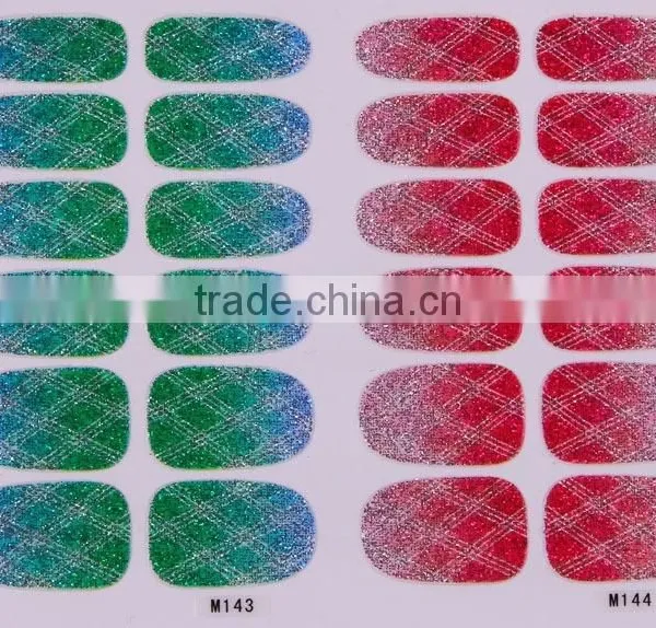 Hot Selling Gradient Color Nail Sticker for Girls, Gradient Nail Stick Fashion Nail Art Decals photo-2