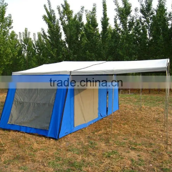 Outdoor Folding Portable Waterproof Heavy Polycotton Camper Trailer Tent photo-2