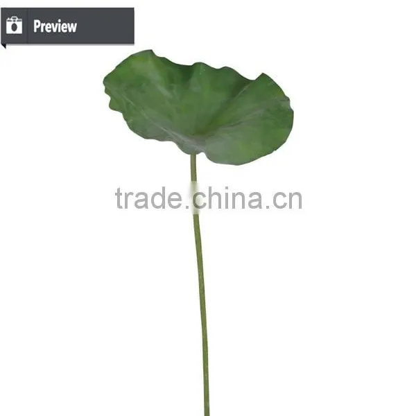 Artificial PU Green Lotus Leaf for Floral Arrangement and Garden Decoration photo-3