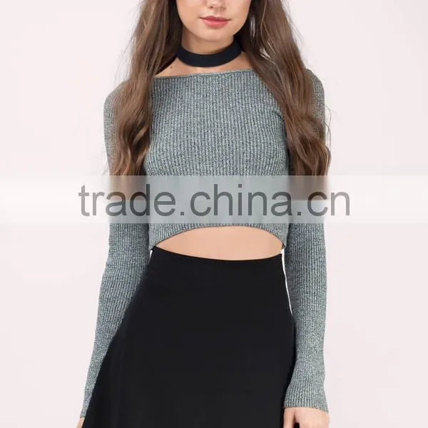 Ladies Designer Skirt Suits Stylish Custom Black A Line Flowy Circle Skirt Fashion Skirt And Crop Top Set New Style photo-2