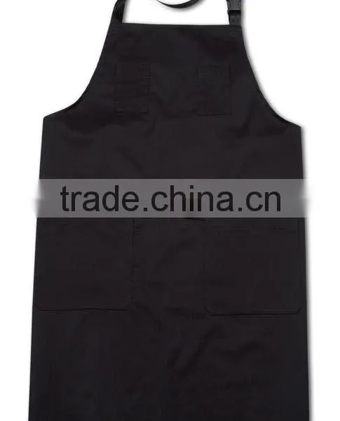 Custom Polycotton Plain Color Cooking Apron Kitchen Apron photo-4