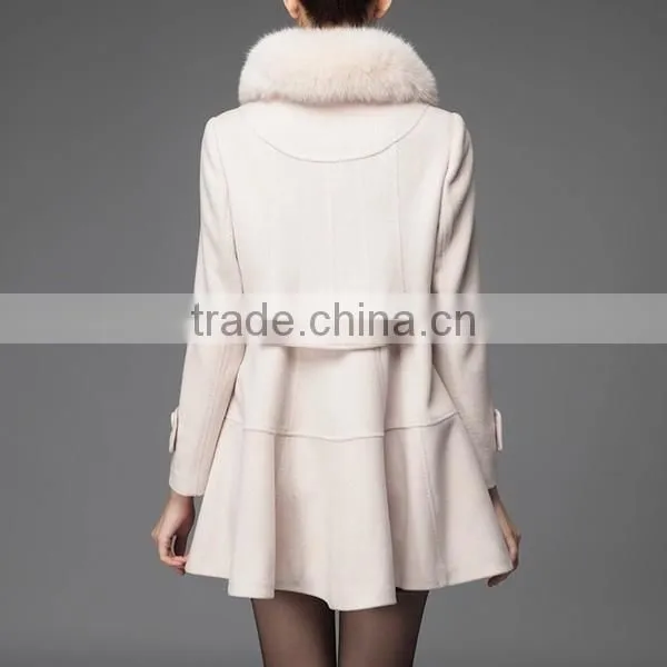 Newest Design Winter Good Quality European Fashion Wear White Coats photo-4