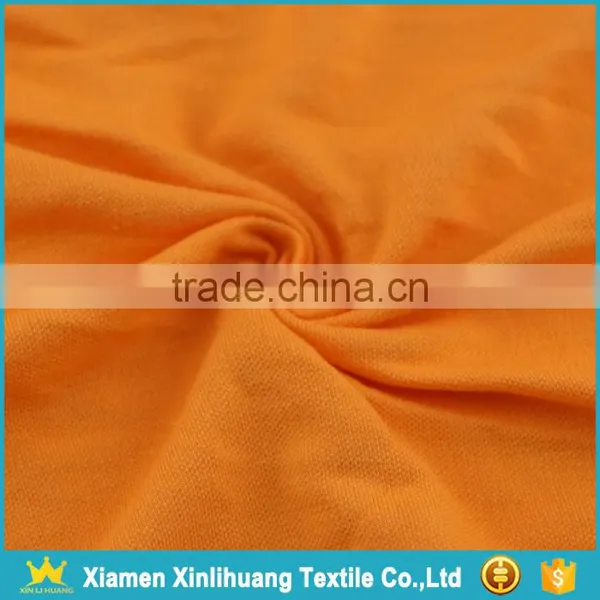 Hot Sale TC 65 Polyester 35 Cotton Orange Pique Knit Fabric for Polo Shirts photo-2