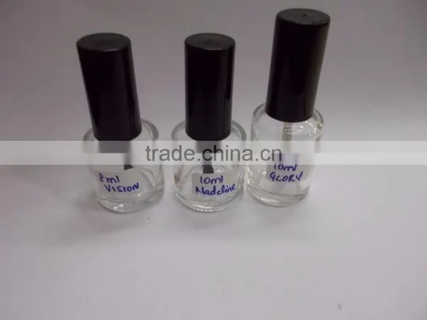 Clear Glass 5 ml Nail Polish Bottle,High Quality Nail Polish Bottle With Cap and Brush photo-3