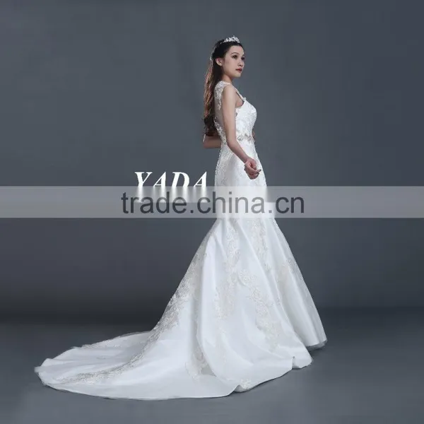 White Color Sleeveless High Quality Fashion Dress for Wedding photo-2