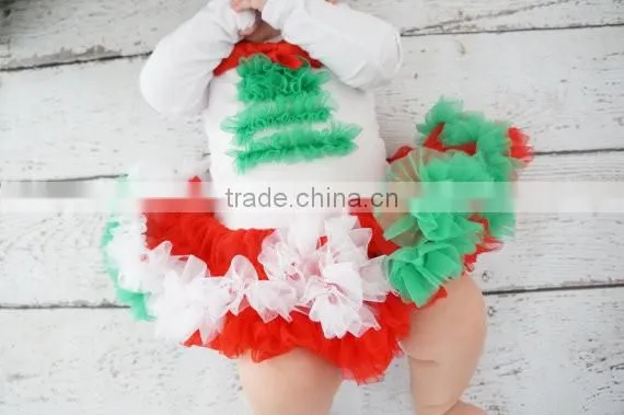 Children Christmas Gifts for Little Baby Pettiskirt and Long Sleeve Shirt With Christmas Tree Baby Outfit photo-2