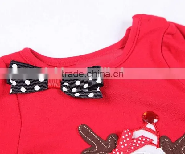 2015 Factory Direct Wholesale Kid Christmas Children's Boutique Ruffle Kid Clothes photo-3