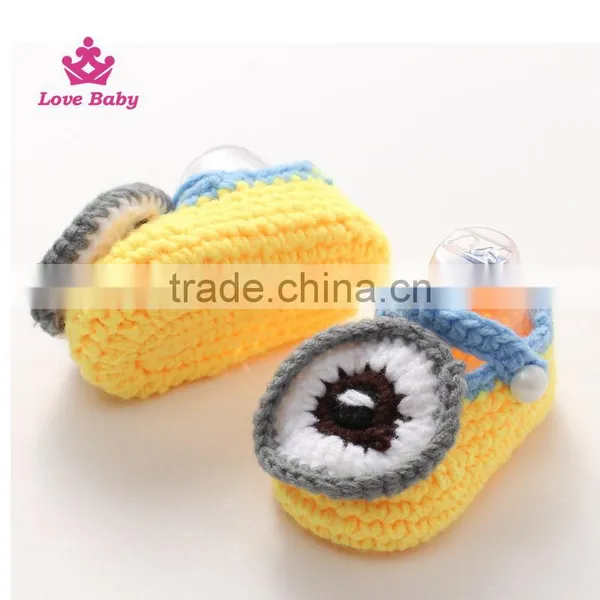 Hand Knit Baby Shoes Handmade Baby Shoes LBS20151223-48 photo-2