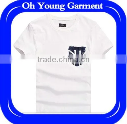 Cool Fashion Style Embroidered Knitting T-shirt With Pocket For MEN Cool Black Aeropostale Rib Fit Shirt Top Quality Cheap Bulk