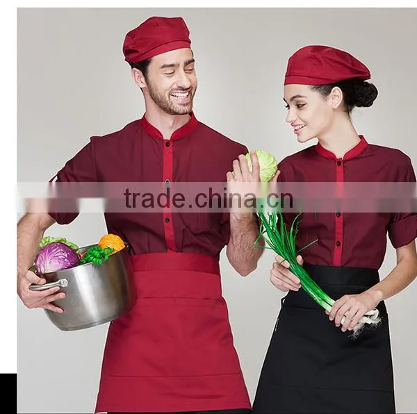 Juqian 2016 Custom Cheap Unisex Hotel and Restaurant Uniform for Waiters and Waitress Uniform photo-3
