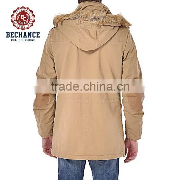 2016 Men's Fashion Winter Long Thicken Padded Jacket Outwear Overcoat With Detachable Fur Hood for Wholesale Clothing photo-4