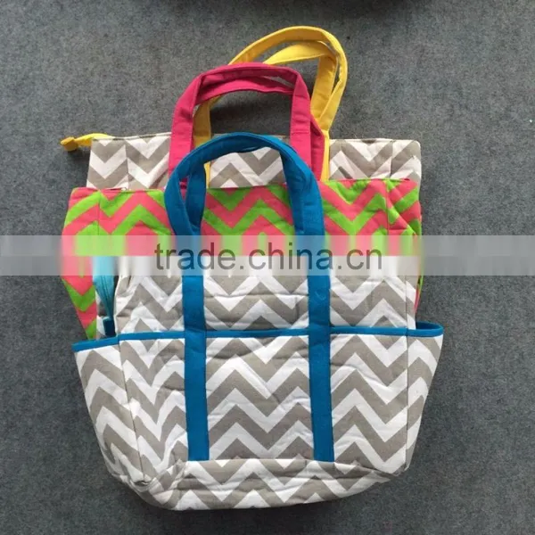 2016 New Chevron Diaper Bags Chevron Diaper Bag Tote Nappy Bag photo-4