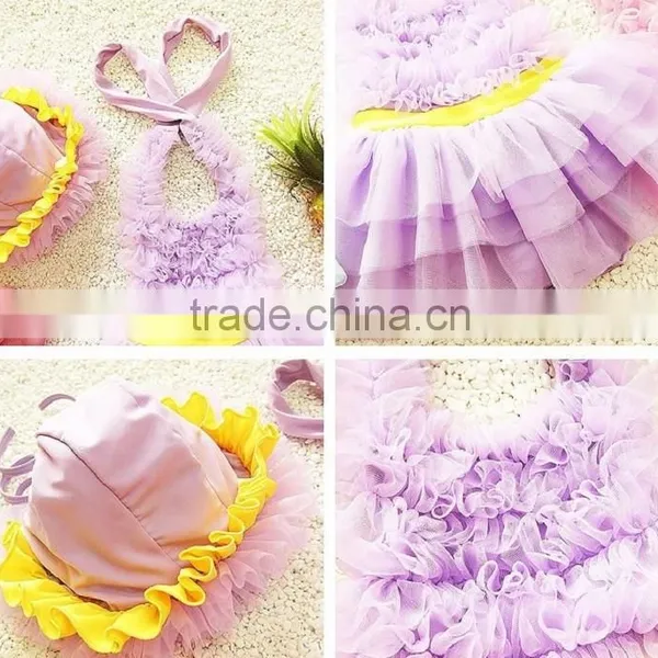 2016 Cute Ballet Skirt One-piece Kid's Swimsuit/children Swimsuit photo-2