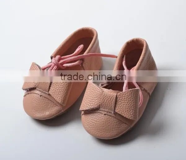 Lace Fix Leather Baby Moccasins, Baby Moccasins With Lace photo-5