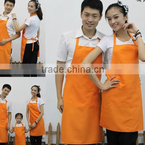 Custom Aprons Korean Solid Color Home Aprons Brown Advertising Apron Custom Printed LOGO photo-4