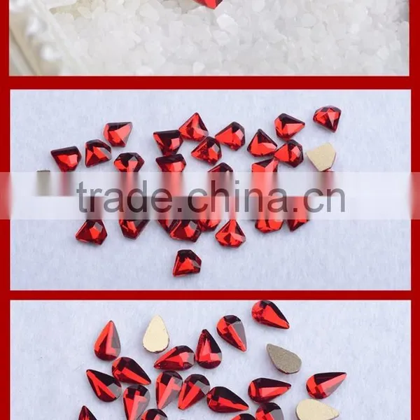 Clear Various Shapes Non Hot Fix Foiled Back Rhinestones for Nail Art photo-5