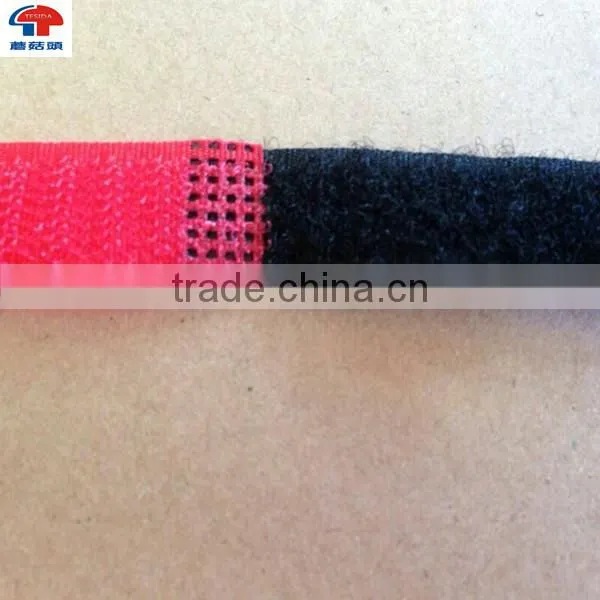 Red and Black Adjustable Hook and Loop Fastener Tape With Buckle photo-4