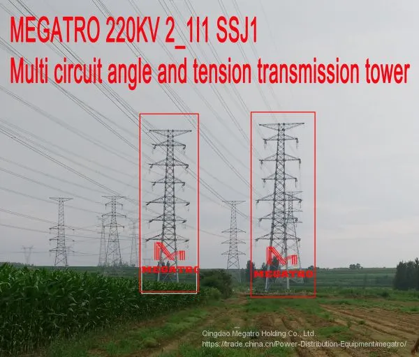 MEGATRO 220KV 2_1I1 SSJ1 Multi Circuit Angle and Tension Transmission Tower photo-2