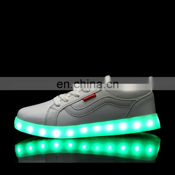 Wholesale New Design Mens Womens Night Club Shoes Large Size 46 Rechargeable Light Up LED Shoes Sneakers photo-3