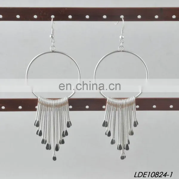 Lady Fashion Earring Fringe Gold Earrings Statement Earring photo-2
