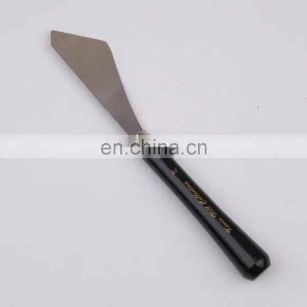 Black Round Wooden Handle Palette Knife photo-2