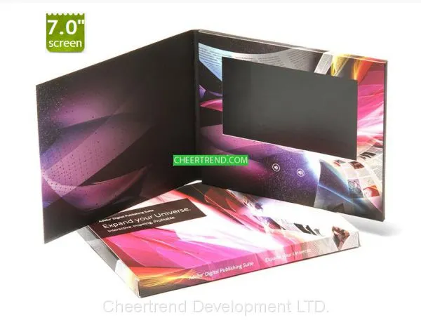 Showcase Company Service 7'' Lcd Video Greeting Card for Business Gifts photo-2
