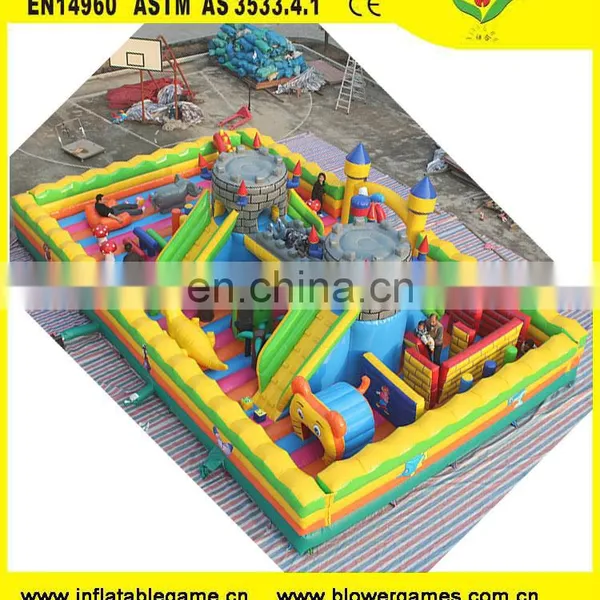 Large Fun City Jumping House Inflatable Jungle Gym