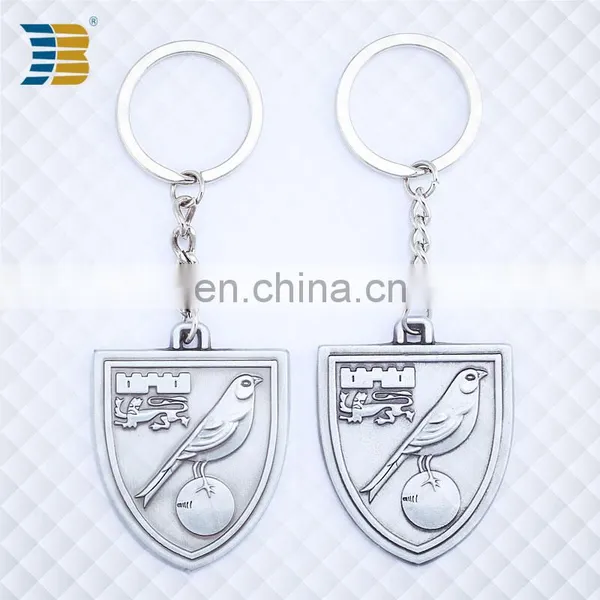 Shield Shape Custom Made Silver Plating Keychain With Engraving photo-4