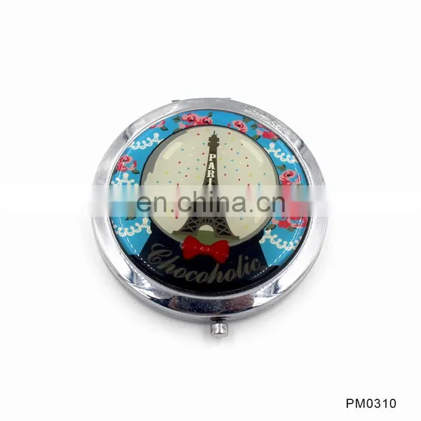 Party Gift Factory Fabric Cover Button Badge Handmade Decorative Convex Compact Mirror photo-4