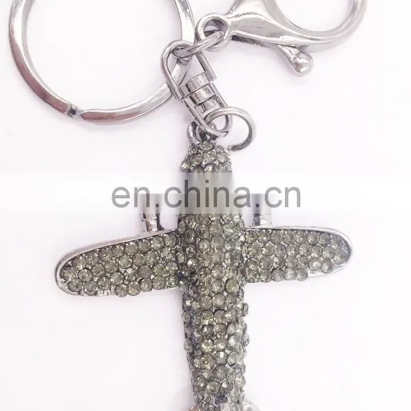 Fashion Aircraft Plane Shaped Metal Key Chain Keyring Styling Accessories Decoration photo-2