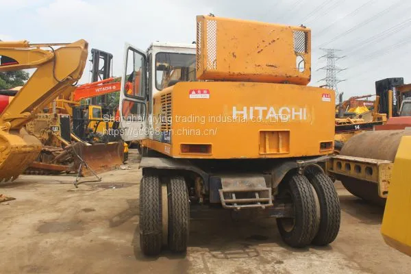 USED HITACHI 100WD MOBILE EXCAVATOR SALE photo-2