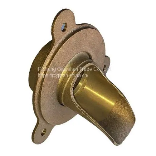 Bronze Downspout Nozzle With 3 Inch Threaded Inlet for Roof Drainage