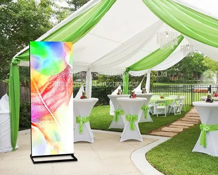 Outdoor Slim LED Poster Outdoor LED Media Player Standing Outdoor LED Display Manufacturer photo-3