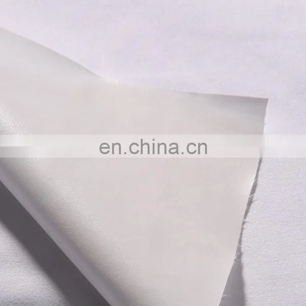 100% Polyester 70gsm Plain Microfiber Pongee Fabric Waterproof PUL Fabric Laminated With TPU Wholesaler photo-4