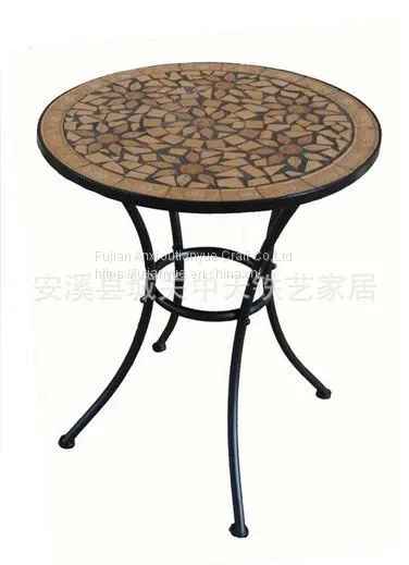 Outdoor Mosaic With Metal Table photo-3
